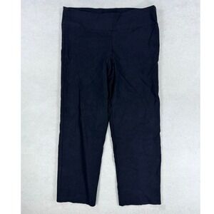 True Envy Stretch Black Pull On Cropped Pants PXL Rayon Blend Womens